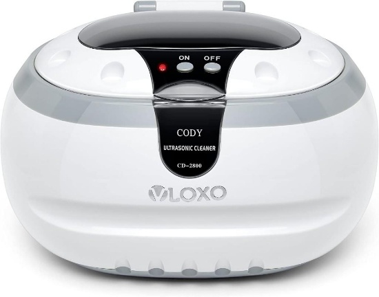 VLOXO Ultrasonic Cleaning Device, 600 ml for Glasses, Watches, Jewelry, Dentures, Tools