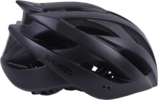 Sundried Mountain Bike Helmet MTB Bicycle Helmet (Black, M)