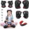 Idefair Children's Knee Pad Set Children's Protective Equipment Elbow Knee Pads, Red