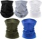 kingkindsun 5 Pack Multifunctional Headwear Bandana Scarf - Elastic Tube Scarf Face Protect