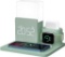 ICARERSPACE 6 in 1 Wireless Charging Station with Bedside Lamp and Alarm Clock 10W QI