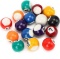 Keenso Pool Cue Training Ball, 16 Pcs Eco?friendly Polyester Resin 2.5cm Kids Mini