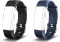 Endubro Replacement Strap for Fitness Tracker ID115 HR Plus (Black + Blue)