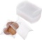 BENECREAT 50pcs 9 x 7 x 2.5 cm Clear Plastic Cushion Gift Box Candy Treat Gift Box