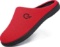 Mishansha Unisex Memory Foam Slippers Women Non-Slip Slippers, Red