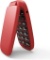 Ukuu Senior Mobile Phone 4.5 cm GSM Dual SIM Flip Phone with Large Buttons (Red)