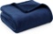Bedsure Fleece Blanket Sofa Throw - Navy Blue 130x150 cm