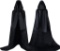 Proumhang Cape with Hood Satin Carnival Halloween Christmas Costume Adults, Medium