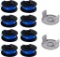 TURMIN Strimmer Spool Compatible with Ryobi One+AC14RL3A, 10 Pack Autofeed Strimmer Line
