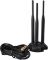 Eightwood EWAN0215GE 2.4GHz 5GHz Dual Band WiFi Antenna, Triple RP-SMA External WiFi