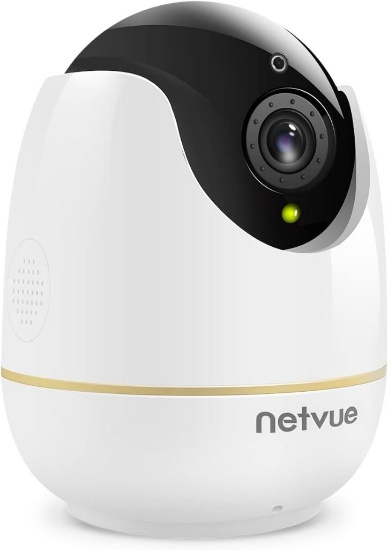 NETVUE (1654) 1080P Indoor Security Camera WiFi Camera, FHD Night Vision EU Sticker