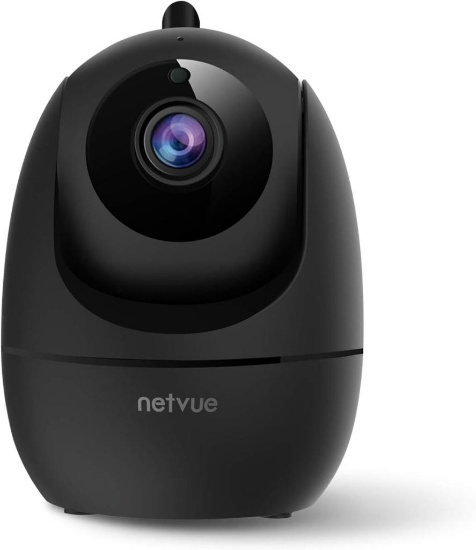 Netvue NI-3421 WLAN Camera, 1080P Indoor WLAN Mobile Phone Home Security Camera, Black