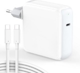 IFEART Mac Book Pro Charger, 96W USB C Charger with Charging Cable MacBook USB C White