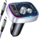AINOPE FM Transmitter Bluetooth Car Adaptor - PD3.0 and QC3.0 36 W