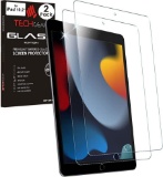TECHGEAR Pack of 2 Glass Screen Protector Compatible with iPad 10.2 2021/2020/2019