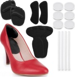 Sulpo Insoles Set Non-Slip Gel Inserts Set - Relief from Foot Pain (Black)