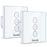 Homecube Smart WiFi Roller Blind/Curtain Switch with Touch Panel, Works w/ Alexa(2 Pack)