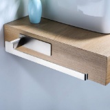 YIGII Bathroom Towel Rail - Stainless Steel Towel Rail Adhesive Glass Towel Rail