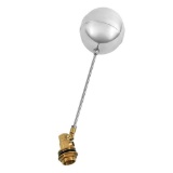 Qwork Stainless Steel Floating Ball Float Valves 1/2 Inch DN15 Adjustable Male Thread