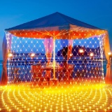Shinoske LED Light Net Fairy Lights 3 x 2 m 8 Modes Warm White for Christmas, Wedding