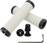 PLATT non-slip soft rubber handlebar grips for mountain bikes/BMX with aluminum bar end