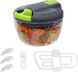 Bugucat onion cutter manual, onion chopper 520ml with cable pull, onion chopper 3 stainless steel