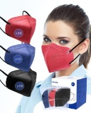 Rousig FFP2 Mask Black Pack of 30 Adults, 5-Layer CE 2834 FFP2 Masks Mouth Nose Cover Dust