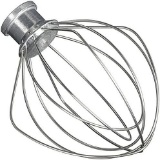 Poweka Stainless Steel Whisk Compatible with Kitchen-Aid K45WW Accessories Robot Machine