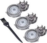 Poweka Replacement Heads for Phil-ips SH30 / 52 Series 3000 2000 1000 with Brush, 3 Pack