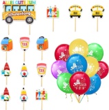 KATELUO First Day of School Cupcake Topper for Children Boys Girls Birthday Party