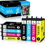 LeciRoba 603xl Printer Cartridges for Epson Printer Cartridges 603 and Epson 603xl (8Pack)