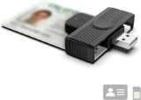 MTAKYI Military USB Smart Card Reader Adapter for CAC Card Reader Shared Access to USB Card