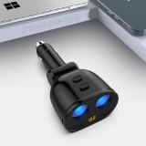 MTAKYI 80 W Car Splitter Dual Car Sockets Cigarette Lighter Car Power Supply with On/Off