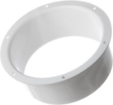 Europlast ... 150mm / 6'' Inlet Flange White Plastic Ventilation Ducting Pipe Wall Plate