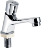 Nancunhuo Kitchen Faucet - Public Kitchen Bathroom Chrome Plated Self Closing Water Saving
