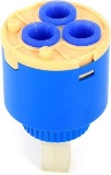 Leinggg Tap Cartridge, 35 mm Ceramic Cartridge Water Mixer Tap Internal Control Valve PP