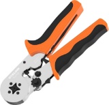 VCELINK GJ709 Crimping Pliers Wire End Bushes, 0.25-6 mm.../AWG23-10, Self-Adjustable Ratchet