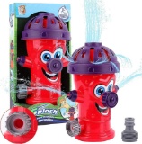 Sunshine Smile Sprinkler Toy for Children, Hydrant Sprinkler, Water Toy (Fire Hydrant Red)