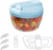 Bugucat Onion Cutter, Onion Chopper 520 ml with Pulley 3 Blades Onion Chopper (Blue)