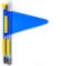 Cycley Bicycle Flag For Children'S Bicycle, Various Colours, 4 Pieces, Pennant Length 160 Cm (Blue)