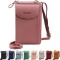 Jangostor small crossbody mobile phone wallet?bag with credit card slots for women, Pink
