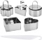 CODIRATO Pack of 5 Cake Rings Small Baking Ring Stainless Steel Cake Ring Mousse Moulds