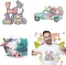 6pcs Heat Transfer Vinyls HTV Iron on Vinyl Cute DIY HTV Vinyls Colorful Vinyl Sheets Hat