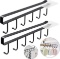 Cutefly Pack Of 2 Cup Holders, Cup Hangers, Cabinet Insert, Cup Holder With 6 Hooks