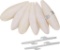 Tao Pipe 6pcs Bird Toys Parrot Chew Sepik Bone with 3 Pieces Metal for Reptiles Turtles