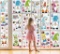 129 Pieces Per 9 Piece Window Picture, Easter Bunny Set, Window Picture, Easter Branch