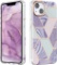 Mateprox Marble Mobile Phone Case Rigid Shockproof Glitter Compatible with iPhone 13