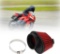 Chacerls Engine Air Filter, Universal Motorcycle Double Layer Engine Air Filter