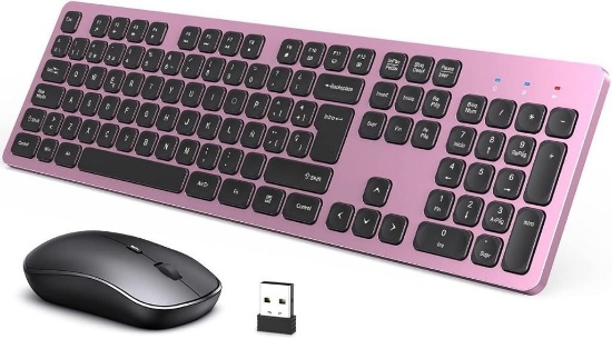 Wireless Mouse, 2.4G Computer Mouse, 2400 DPI Ergonomic Mouse, USB Receiver, 6 Buttons