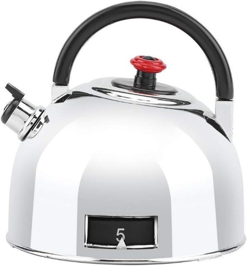 Stronerliou Shaped Teapot 60 Minutes Stainless Steel Kitchen Timer Mechanical Timer